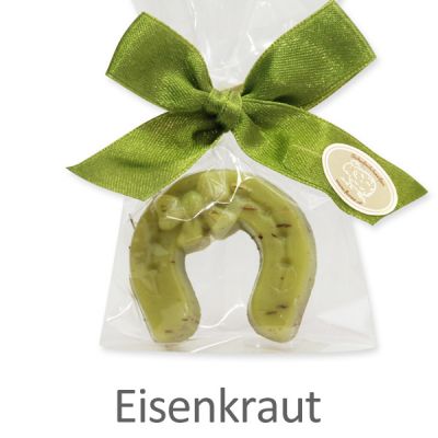 Schafmilchseife Hufeisen 15g in Cello, Eisenkraut 