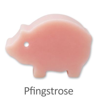 Schafmilchseife Schwein 64g, Pfingstrose 