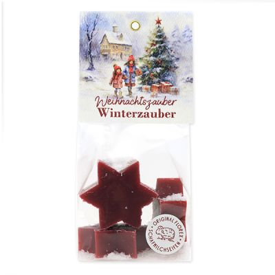 Schafmilchseife Stern midi 4x20g in Cello "Weihnachtszauber-Motiv 13", Winterzauber 