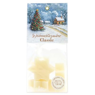 Schafmilchseife Stern midi 4x20g in Cello "Weihnachtszauber-Motiv 21", Classic 