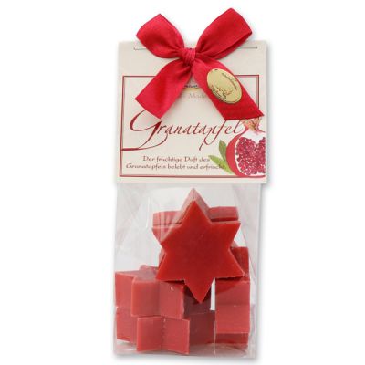 Sheep milk soap star 5x20g in a cellophane bag "classic", Pomegranate 