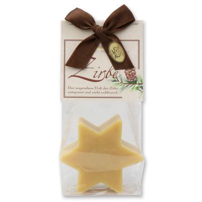 Sheep milk soap star 80g in a cellophane bag "classic", Swiss pine 