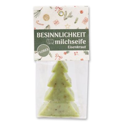Schafmilchseife Tannenbaum 75g in Cello "Besinnlichkeit", Eisenkraut 