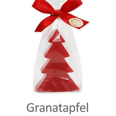 Schafmilchseife Tannenbaum 75g in Cello, Granatapfel 