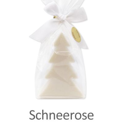 Schafmilchseife Tannenbaum 75g in Cello, Schneerose 