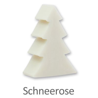 Sheep milk soap christmas tree 75g, Christmas rose white 