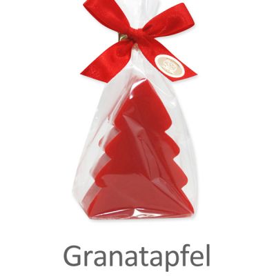 Schafmilchseife Weihnachtsbaum 115g in Cello, Granatapfel 