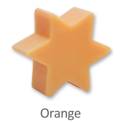 Schafmilchseife Stern klein 80g, Orange 