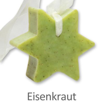 Schafmilchseife Stern klein 80g hängend, Eisenkraut 