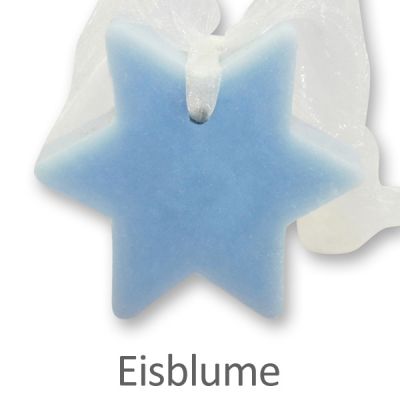 Sheep milk soap star 80g hanging, Ice flower 