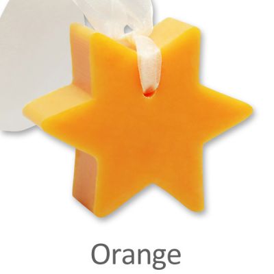 Schafmilchseife Stern klein 80g hängend, Orange 