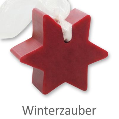 Schafmilchseife Stern klein 80g hängend, Winterzauber 