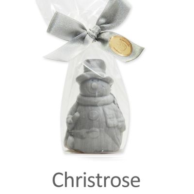 Schafmilchseife Schneemann 40g in Cello, Christrose 