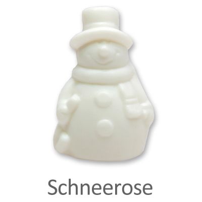 Schafmilchseife Schneemann 40g, Schneerose 