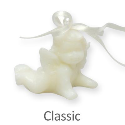 Sheep milk soap angel 20g hanging on a ribbon, Classic 