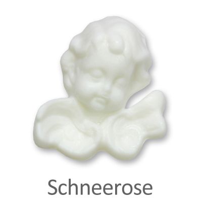 Sheep milk soap angel with wings 30g, Christmas rose white 