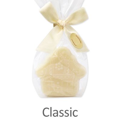 Sheep milk soap gingerbread house 50g in a cellophane, Classic 