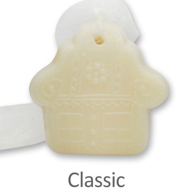 Sheep milk soap hanging gingerbread house 50g, Classic 