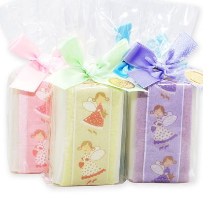Sheep milk soap 100g, decorated with an angel ribbon in a cellophane, Classic 