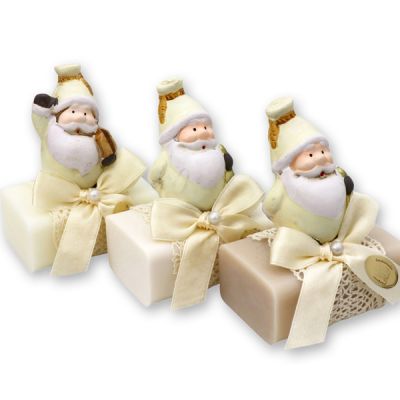 Sheep milk soap 100g decorated with Santa, sorted 