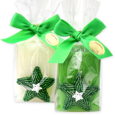 Sheep milk soap 100g decorated with a star, Classic/apple 