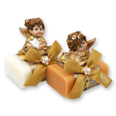 Sheep milk soap 100g decorated with an angel, Classic/quince 