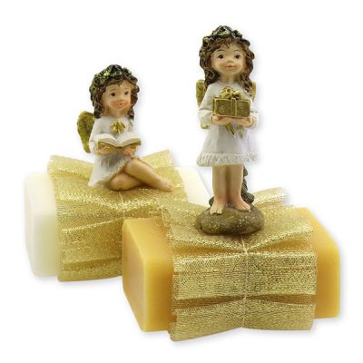 Sheep milk soap 100g decorated with an angel, Classic/swiss pine 