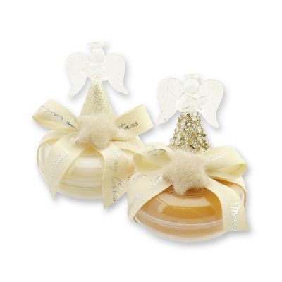 Sheep milk soap 100g in a box deocrated with an angel, Classic/swiss pine 