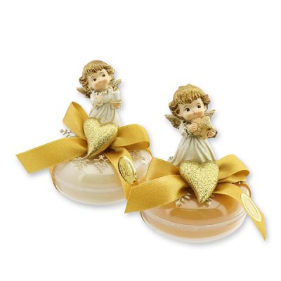 Sheep milk soap 100g in a box deocrated with an angel, Classic/swiss pine 