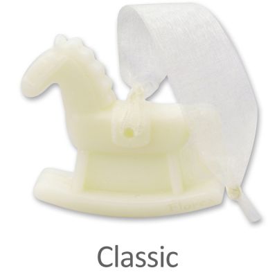 Sheep milk soap hanging rocking horse 44g in a cellophane, Classic 