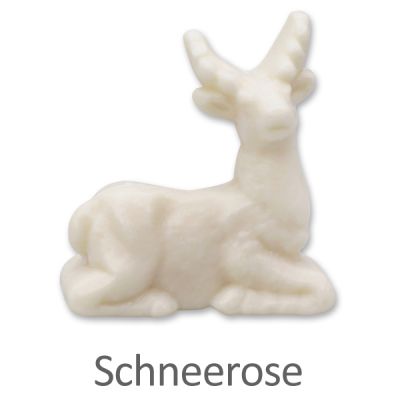 Sheep milk soap deer 30g, Christmas rose white 