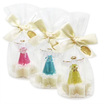 Sheep milk star soap 20g decorated with angels in a cellophane, Classic 