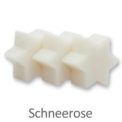 Sheep milk soap star 12g, Christmas rose white 