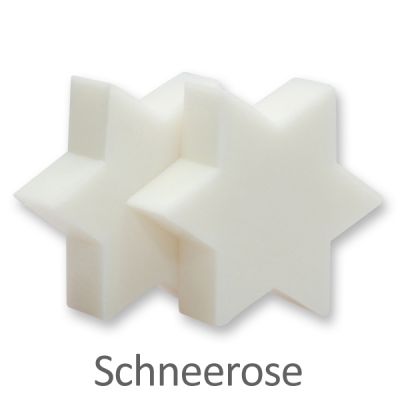 Schafmilchseife Stern midi 20g, Schneerose 