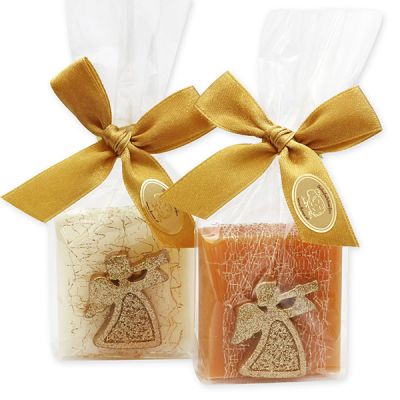 Sheep milk soap 35g decorated with an angel in a cellophane, Classic/quince 