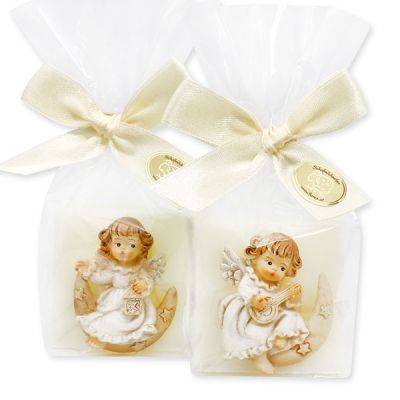 Sheep milk soap 35g decorated with an angel in a cellophane, Classic 