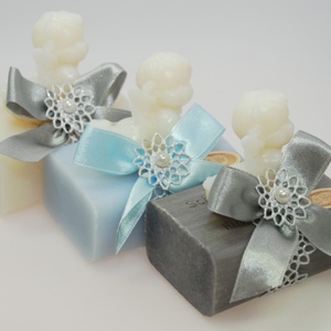 Sheep milk soap 100g, decorated with a soap angel 20g, sorted 