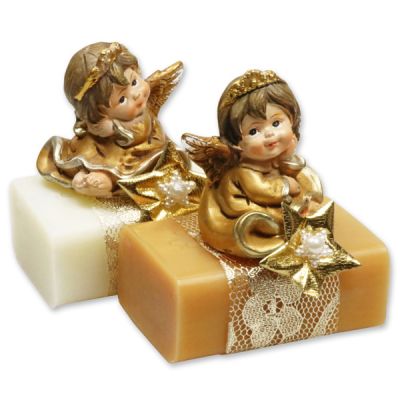 Sheep milk soap 100g decorated with an angel, Classic/quince 