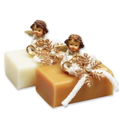 Sheep milk soap 100g decorated with an angel, Classic/quince 