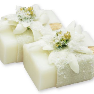 Sheep milk soap 100g decorated with Edelweiss, Edelweiss 