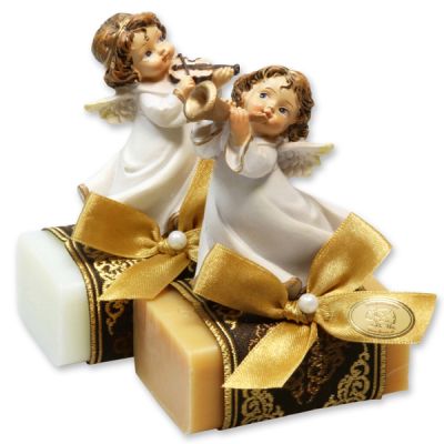 Sheep milk soap 100g decorated with an angel, Classic/quince 