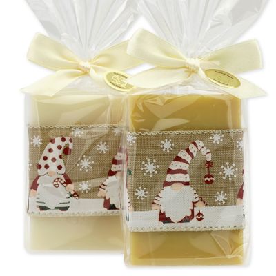 Sheep milk soap 150g decorated with a ribbon in a cellophane, Classic/Swiss pine 