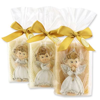 Sheep milk soap 150g decorated with an angel in a cellophane, Classic/swiss pine 