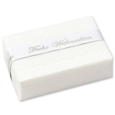 Sheep milk soap 150g "present", Christmas rose white 