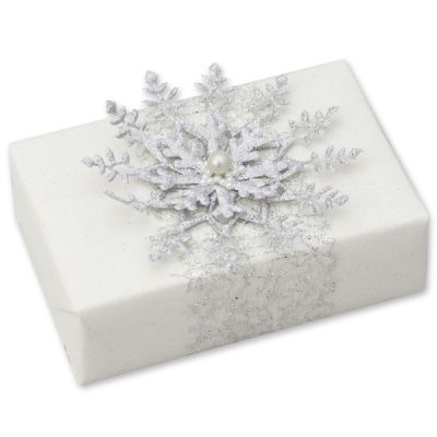 Sheep milk soap 150g "present", Christmas rose white 