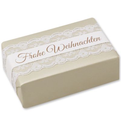 Schafmilchseife eckig 150g "Geschenkpäckchen", Mandelöl 