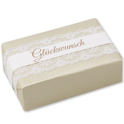 Schafmilchseife eckig 150g "Geschenkpäckchen", Mandelöl 