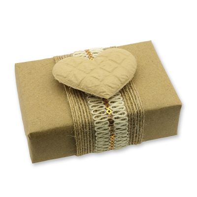 Schafmilchseife eckig 150g "Geschenkpäckchen", Zirbe 