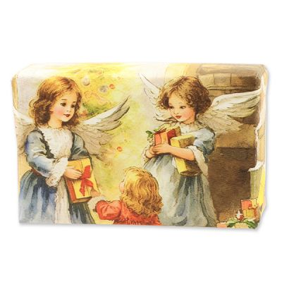 Schafmilchseife eckig 150g Mandarine-Zimt "Weihnachtszauber-Motiv 18" 