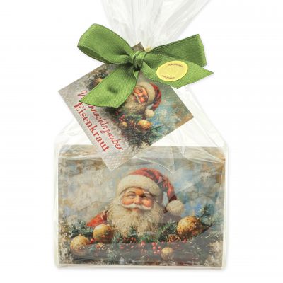 Schafmilchseife eckig 150g Eisenkraut "Weihnachtszauber-Motiv 10" in Cello 